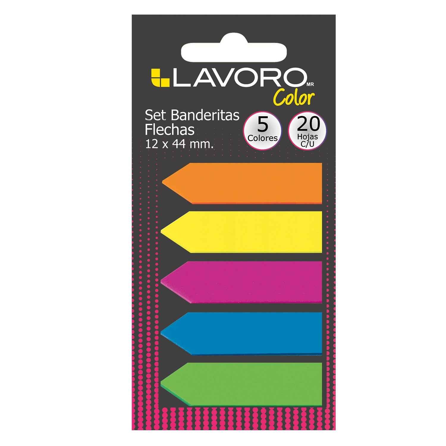 Banderitas Set Flechas 12x44 mm 20 Hojas | Lavoro